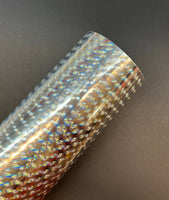 TrueCut Silver Bubbles Holographic Adhesive Vinyl