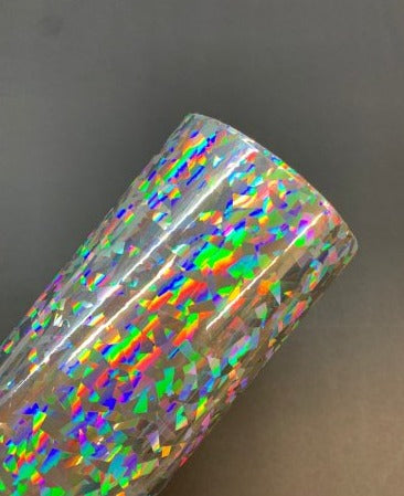 TrueCut Silver Crystal Holographic Adhesive Vinyl