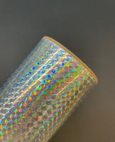 TrueCut Silver Mosaic Holographic Adhesive Vinyl