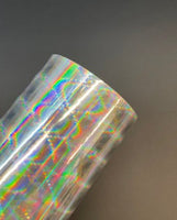 TrueCut Silver Plaid Holographic Adhesive Vinyl