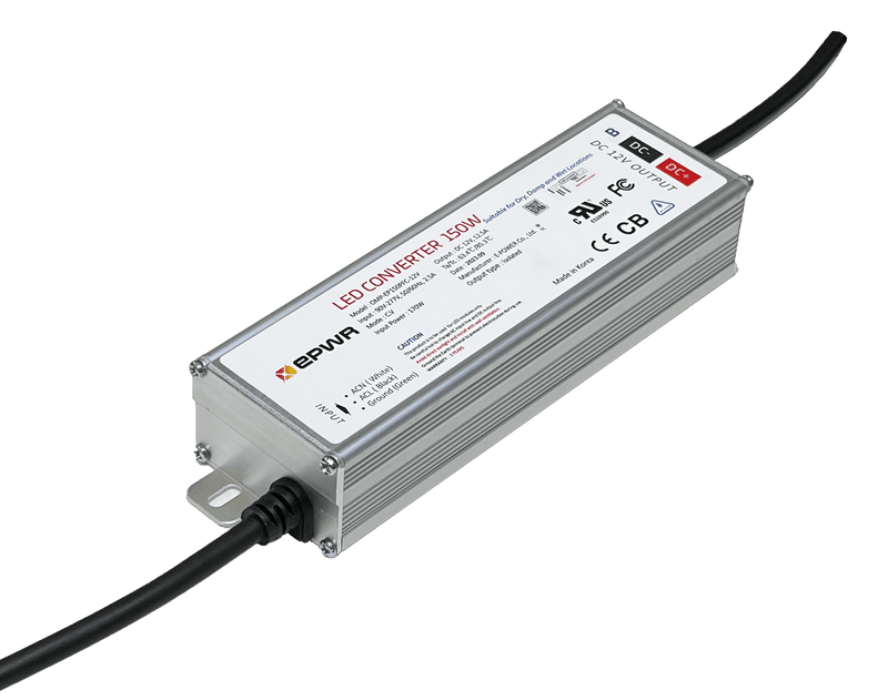 EP - 150 - 12 LED Power Supply – 150W 12V Outdoor Metal Driver (IP68 Rated) - Blue Ridge Sign Supply Inc