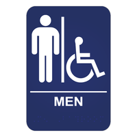 Men's Handicap Restroom ADA Sign