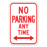 No Parking L & R Arrow Sign (R7-1D)