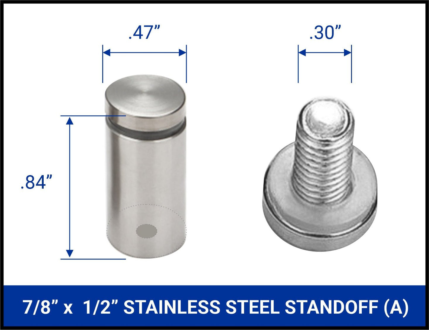 Stainless Steel Standoffs (4 Pack)