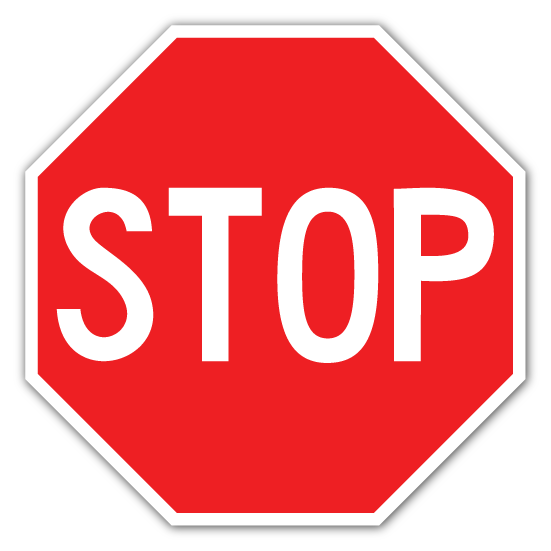 Stop Dead End No Outlet Aluminum Sign (Non Reflective)