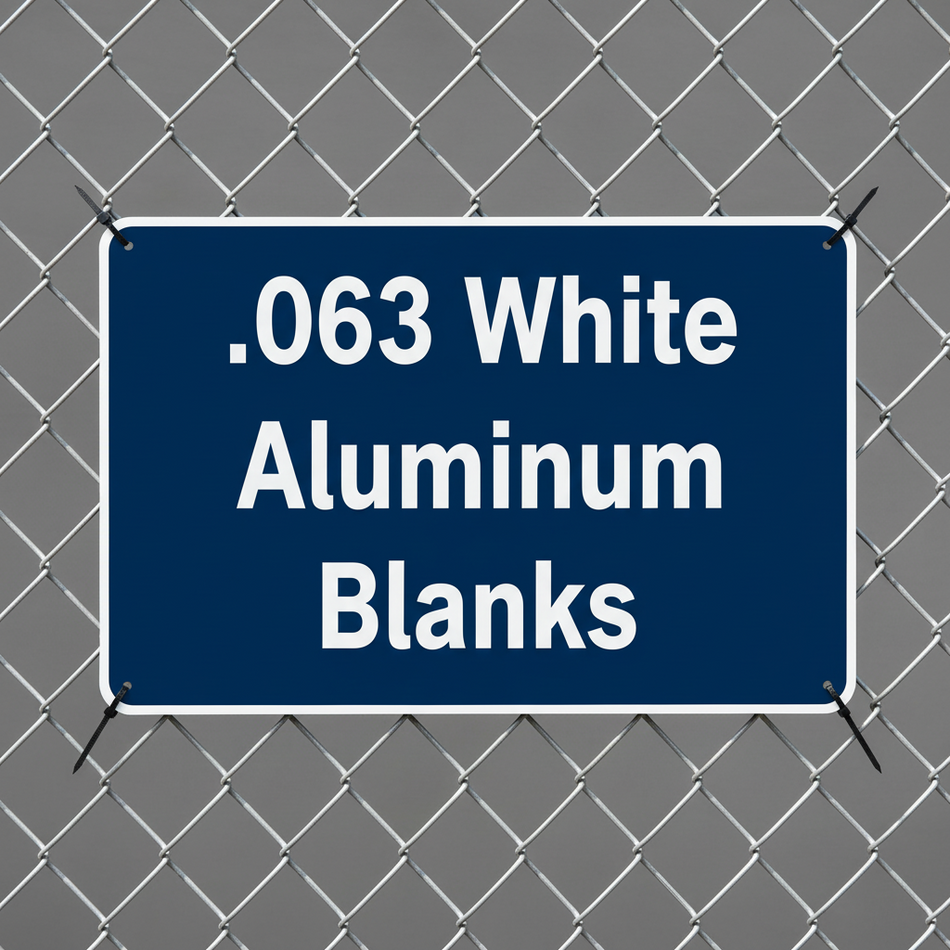 063 White Aluminum Blanks