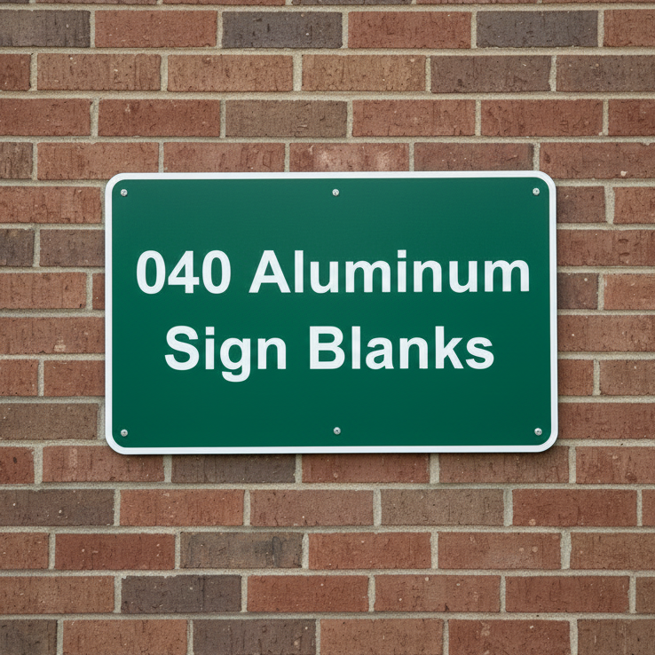 040 White Aluminum Blanks