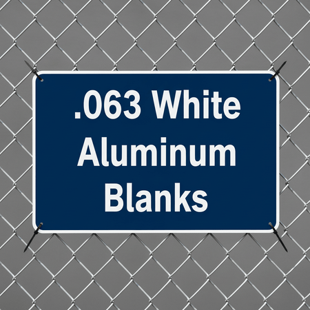 063 White Aluminum Blanks - Blue Ridge Sign Supply Inc