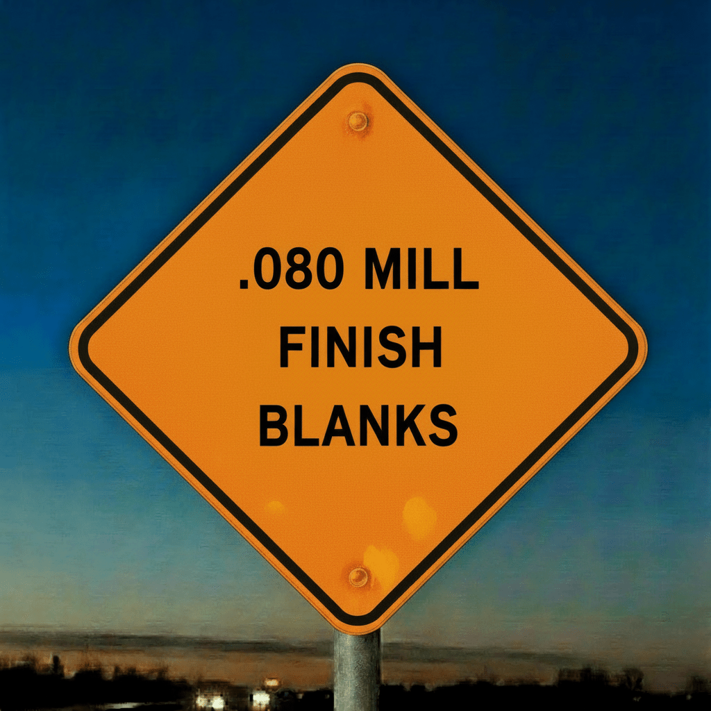 080 Mill Finish Alum Blanks - Blue Ridge Sign Supply Inc