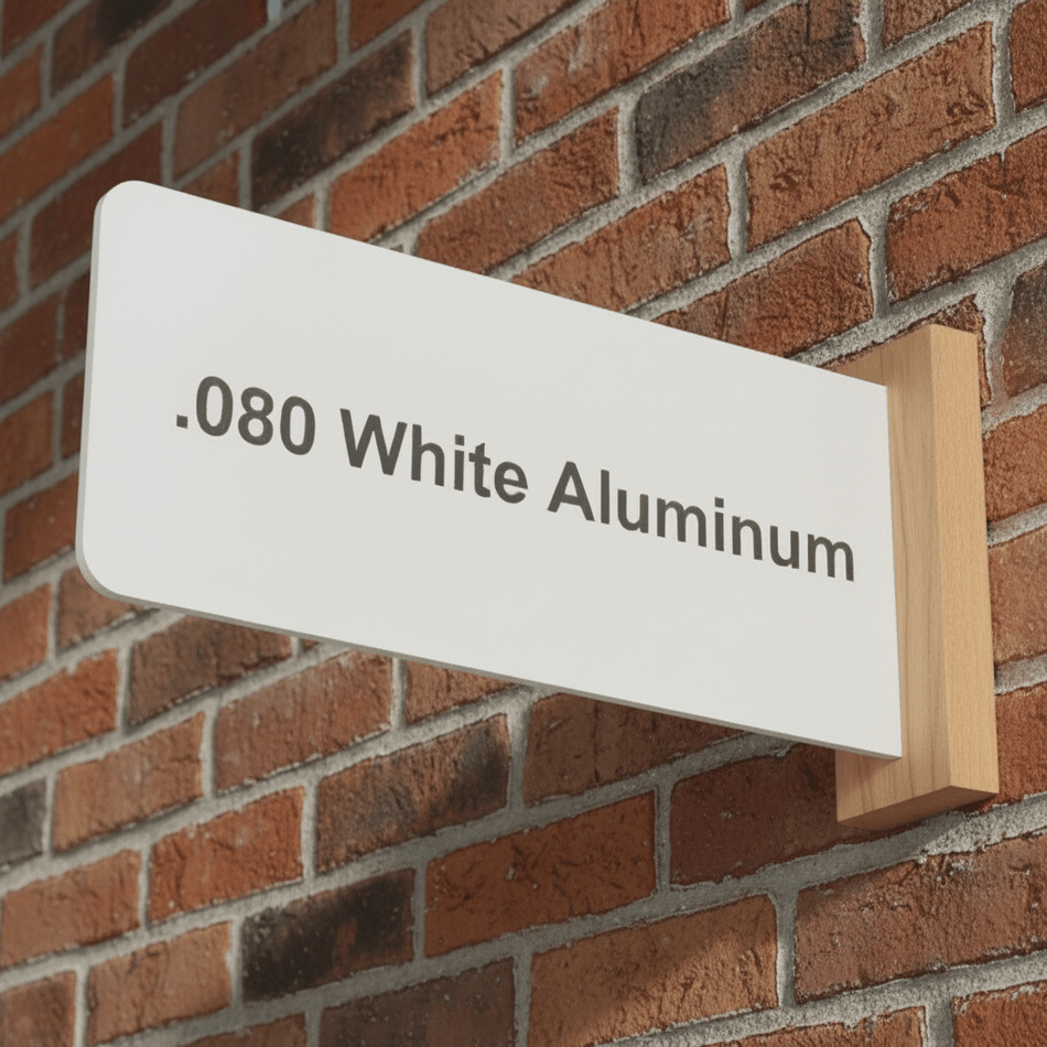 080 White Aluminum Blanks - Blue Ridge Sign Supply Inc