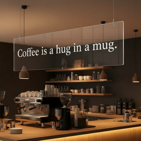 Coffee is a hug in a mug. Sign