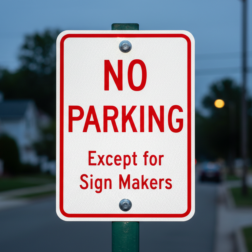 No Parking Sign