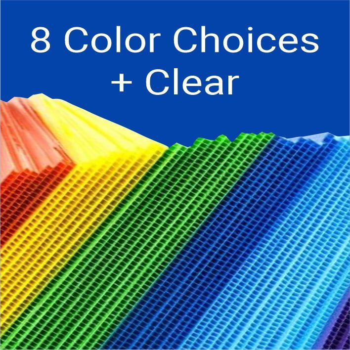 Corrugated Plastic Sheets 3/16" (4mm) - Blue Ridge Sign Supply Inc