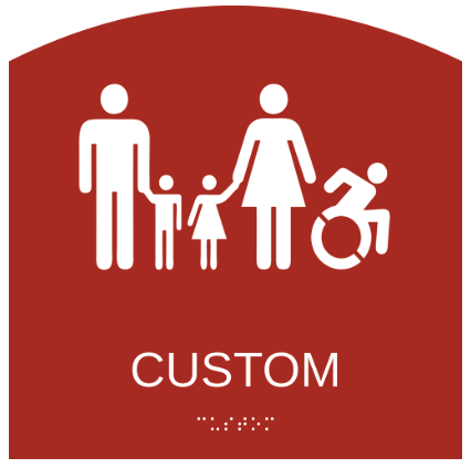 Custom ADA 8" x 8" - Blue Ridge Sign Supply Inc
