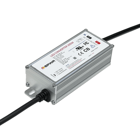EP - 100 - 12 LED Power Supply – 100W 12V Outdoor Metal Driver (IP68 Rated) - Blue Ridge Sign Supply Inc