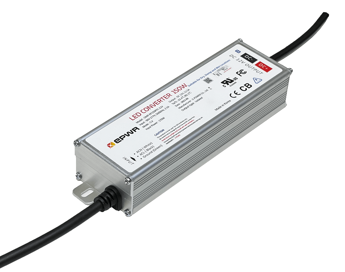 EP - 150 - 12 LED Power Supply – 150W 12V Outdoor Metal Driver (IP68 Rated) - Blue Ridge Sign Supply Inc