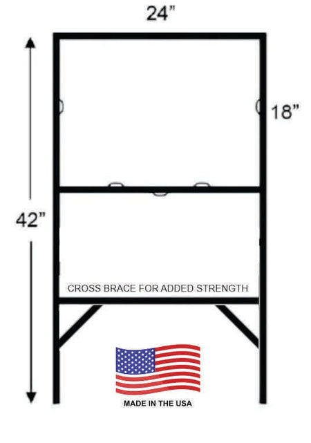 H-Frame Metal Frames - Blue Ridge Sign Supply Inc