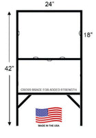 H-Frame Metal Frames - Blue Ridge Sign Supply Inc