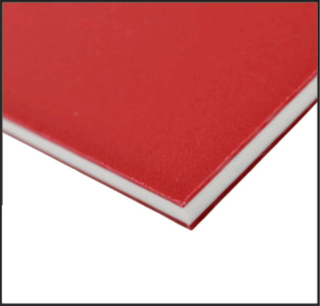 King Colorcore (Red - White - Red) 1/2" - Blue Ridge Sign Supply Inc