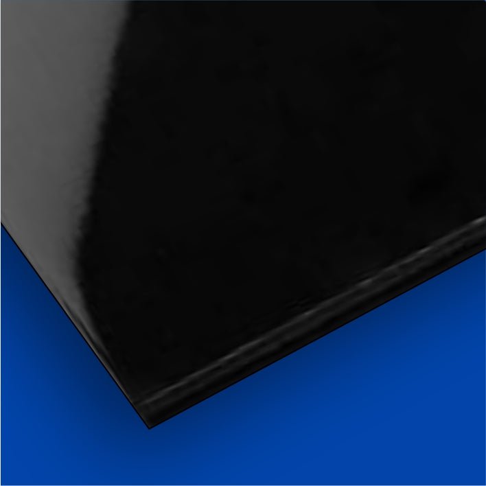 Plexiglass Black/White - Blue Ridge Sign Supply Inc