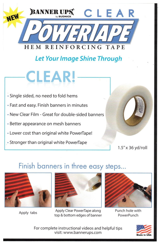 Power Tape for Reinforcing Banners - Blue Ridge Sign Supply Inc