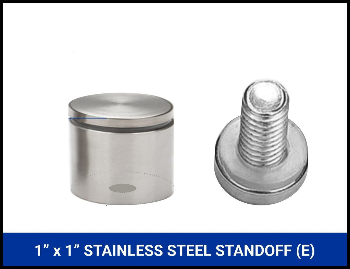 Stainless Steel Standoffs (4 Pack) - Blue Ridge Sign Supply Inc