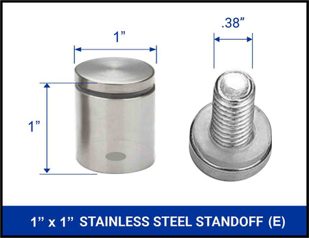 Stainless Steel Standoffs (4 Pack) - Blue Ridge Sign Supply Inc