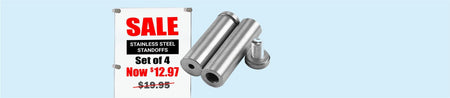 Stainless Steel Standoffs (4 Pack) - Blue Ridge Sign Supply Inc