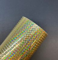 TrueCut Gold Mosaic Holographic Adhesive Vinyl - Blue Ridge Sign Supply Inc