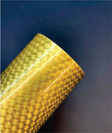 TrueCut Gold Small Engine Turn Adhesive Vinyl - Blue Ridge Sign Supply Inc