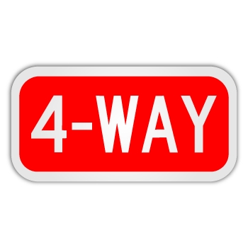 4 - Way Stop Indicator Sign (R1 - 3) - Blue Ridge Sign Supply Inc