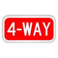 4 - Way Stop Indicator Sign (R1 - 3) - Blue Ridge Sign Supply Inc