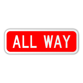 All Way Stop Indicator Sign (R1 - 4) - Blue Ridge Sign Supply Inc