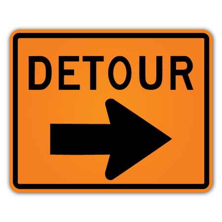Detour Sign - Blue Ridge Sign Supply Inc