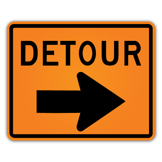 Detour Sign - Blue Ridge Sign Supply Inc