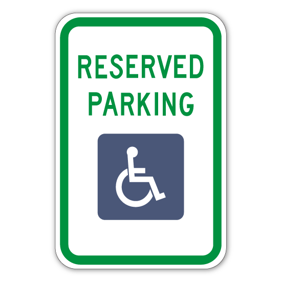 Handicap Parking Sign (Economy)