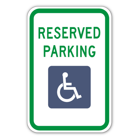Handicap Parking Sign (Economy) - Blue Ridge Sign Supply Inc