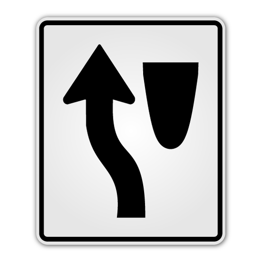 Keep Left Sign 24" x 30" (R4-8)