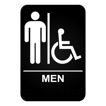 Men's Handicap Restroom ADA Sign - Blue Ridge Sign Supply Inc