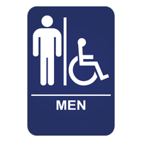 Men's Handicap Restroom ADA Sign - Blue Ridge Sign Supply Inc