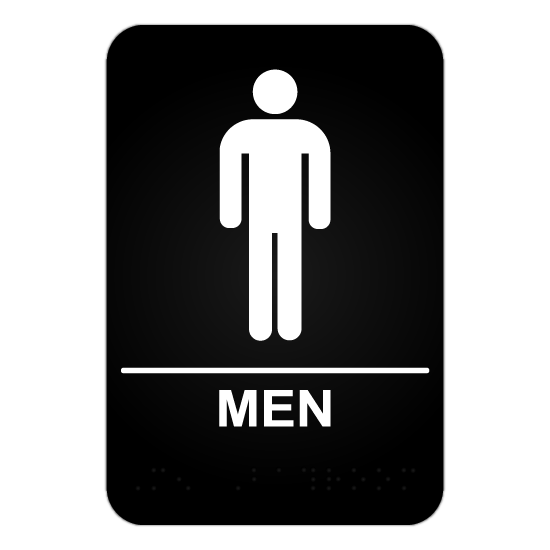 Men's Restroom ADA Sign