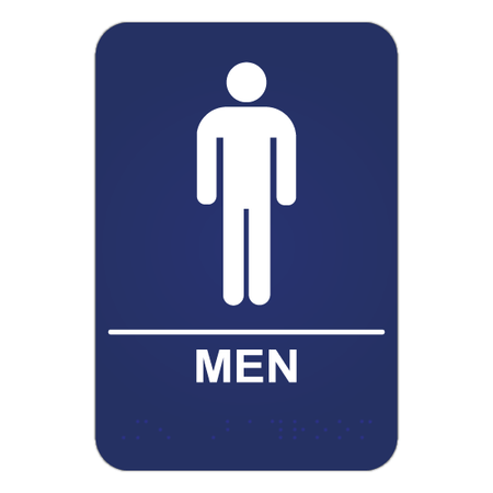 Men's Restroom ADA Sign - Blue Ridge Sign Supply Inc