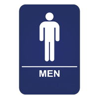Men's Restroom ADA Sign - Blue Ridge Sign Supply Inc