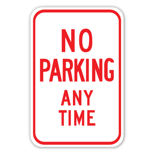 No Parking Any Time Sign (R7-1)