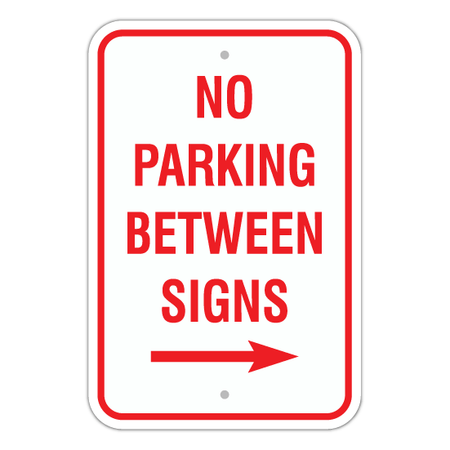 No Parking (Arrow Right) - Blue Ridge Sign Supply Inc