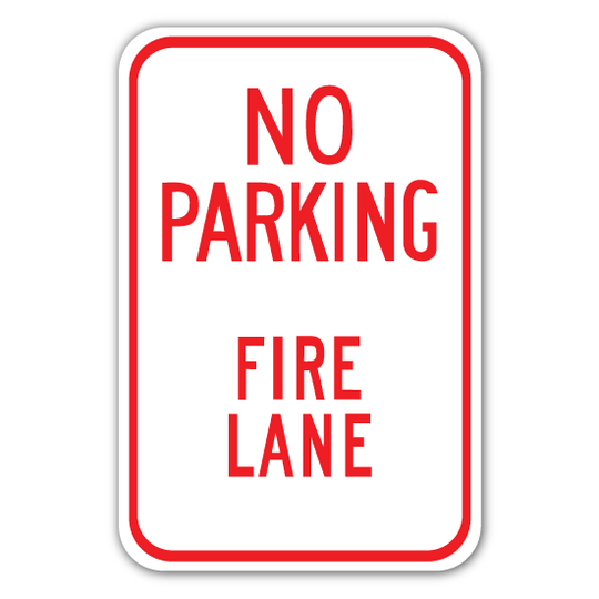 No Parking Fire Lane (R-6-9)