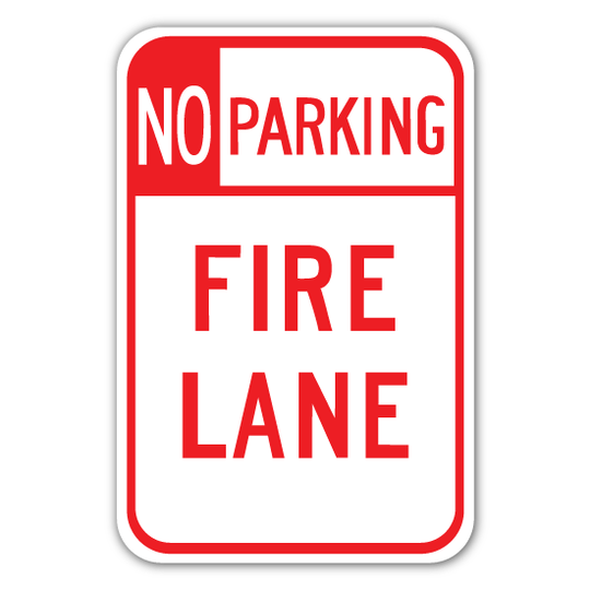 No Parking Fire Lane Sign (R7 - 19) - Blue Ridge Sign Supply Inc