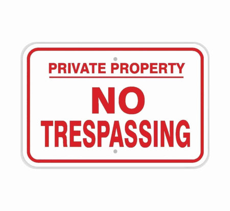 No Trespassing (Red) - Blue Ridge Sign Supply Inc