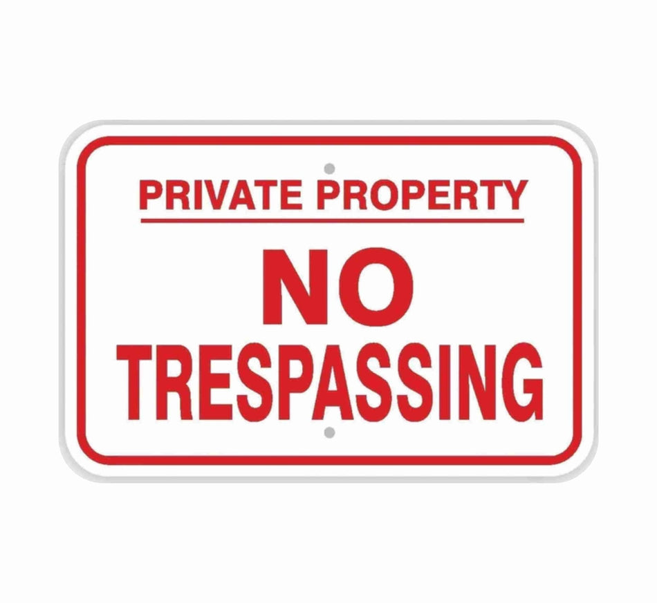 No Trespassing (Red) - Blue Ridge Sign Supply Inc
