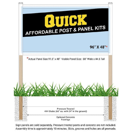 Quick Post & Panel Kit - Blue Ridge Sign Supply Inc